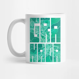 Granada, Spain City Map Typography - Watercolor Mug